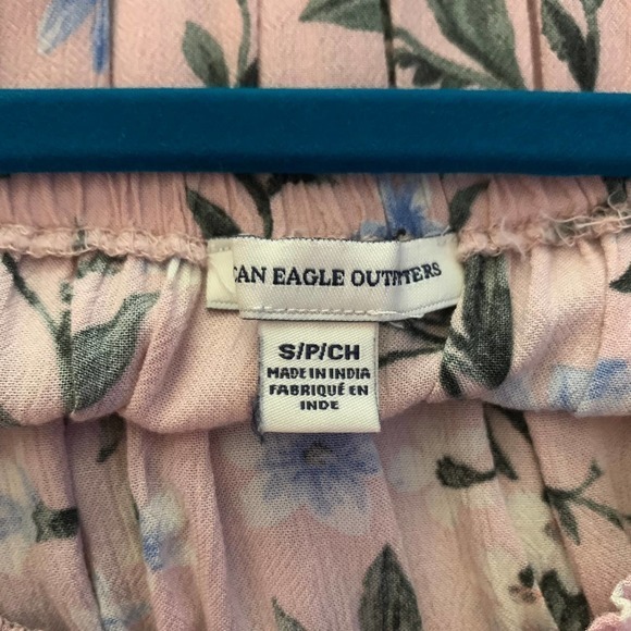 AMERICAN EAGLE Pink Floral Off-Shoulder Maxi Dress - Picture 11 of 13